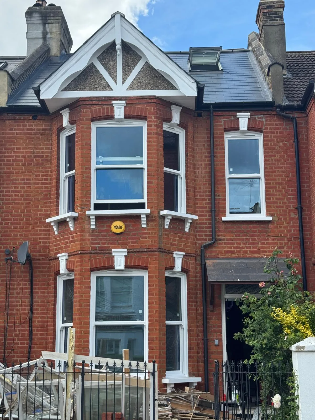 Victorian bay with restored sash windows